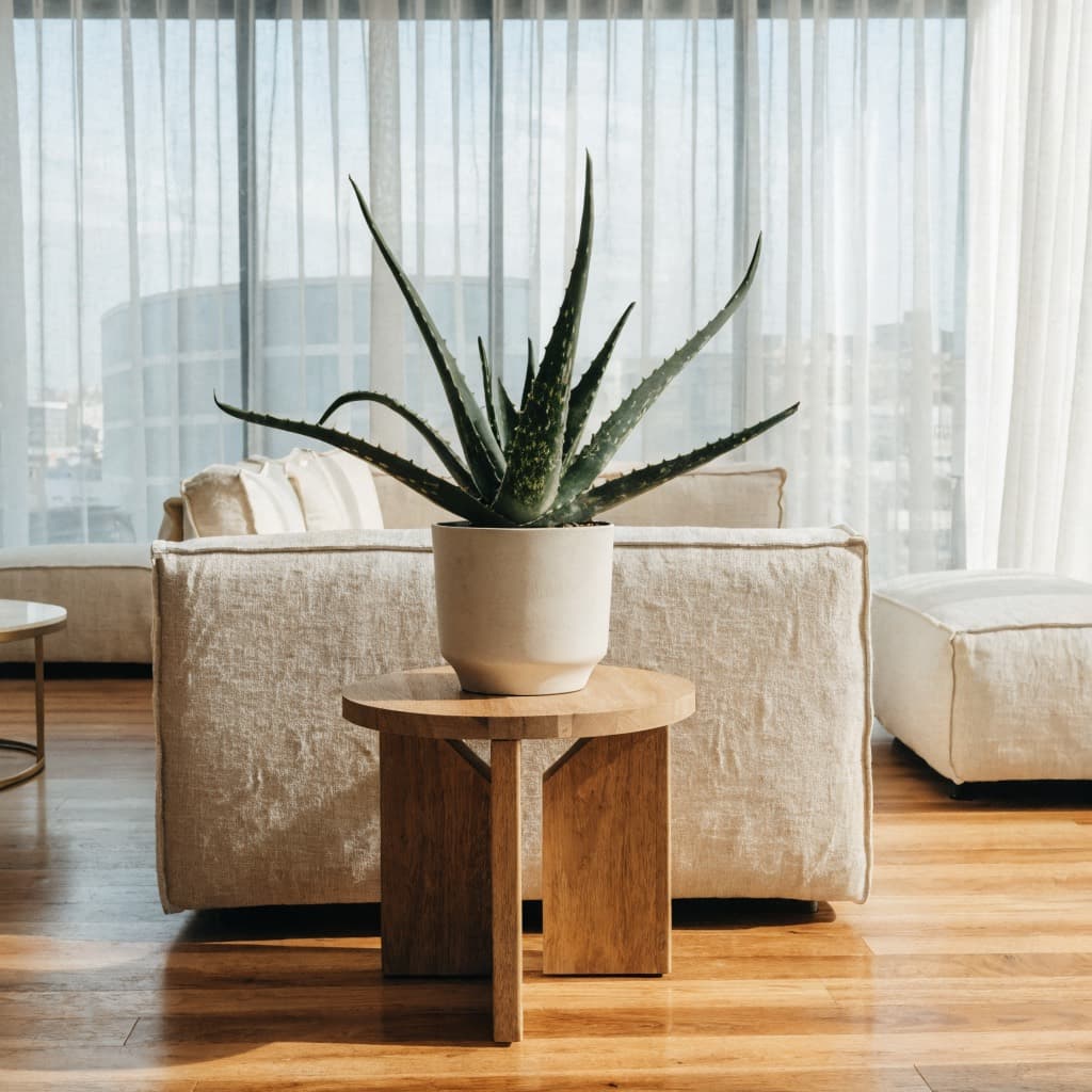 Aloe Vera styled in a warm UAE home