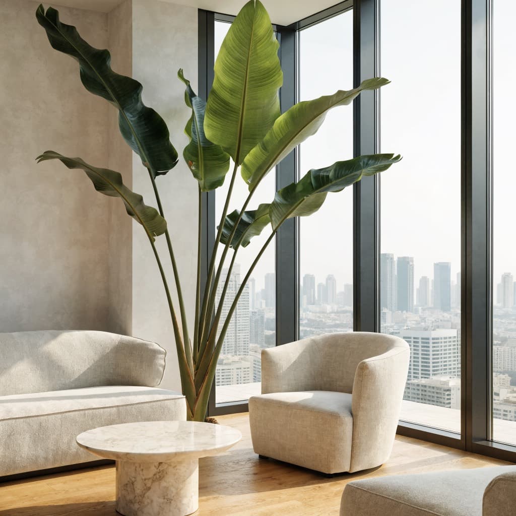 Bird of Paradise - Large styled in a warm UAE home