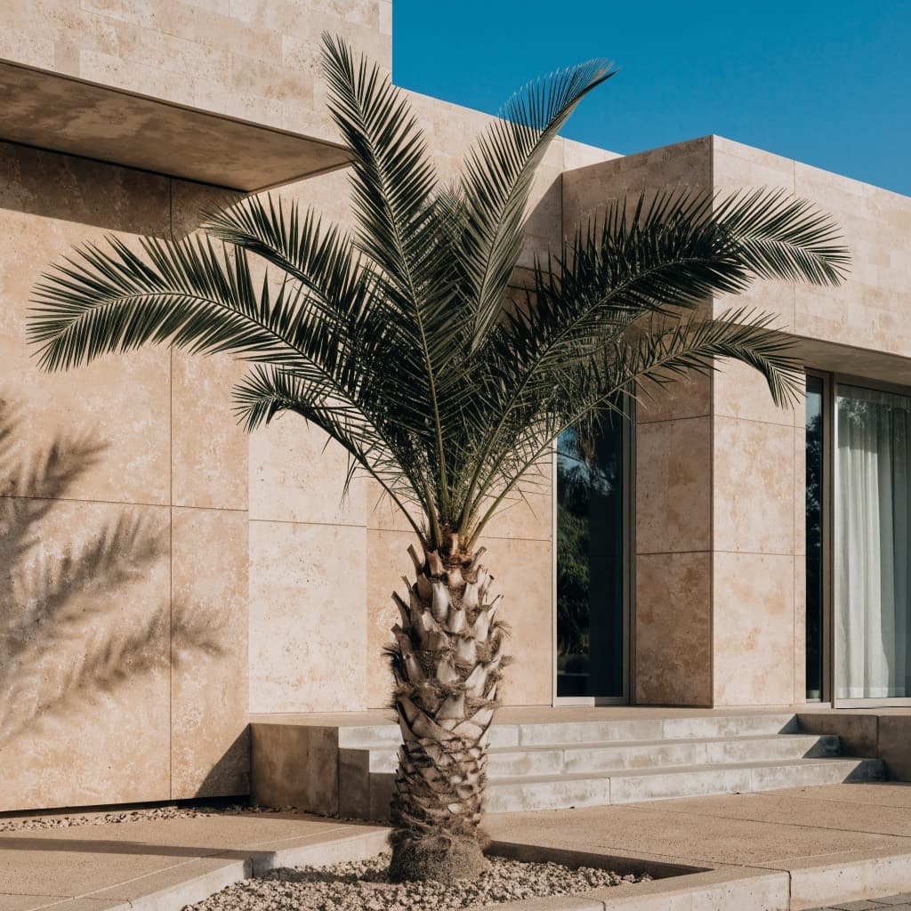 Dwarf Date Palm — 150cm styled in a warm UAE home