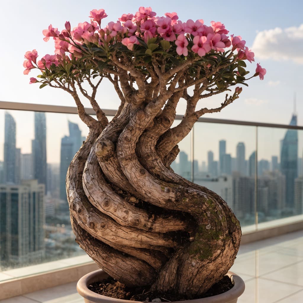 Desert Rose — Specimen styled in a warm UAE home
