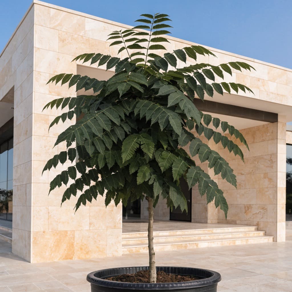Neem Tree (Azadirachta indica) — 30Ltr styled in a warm UAE home