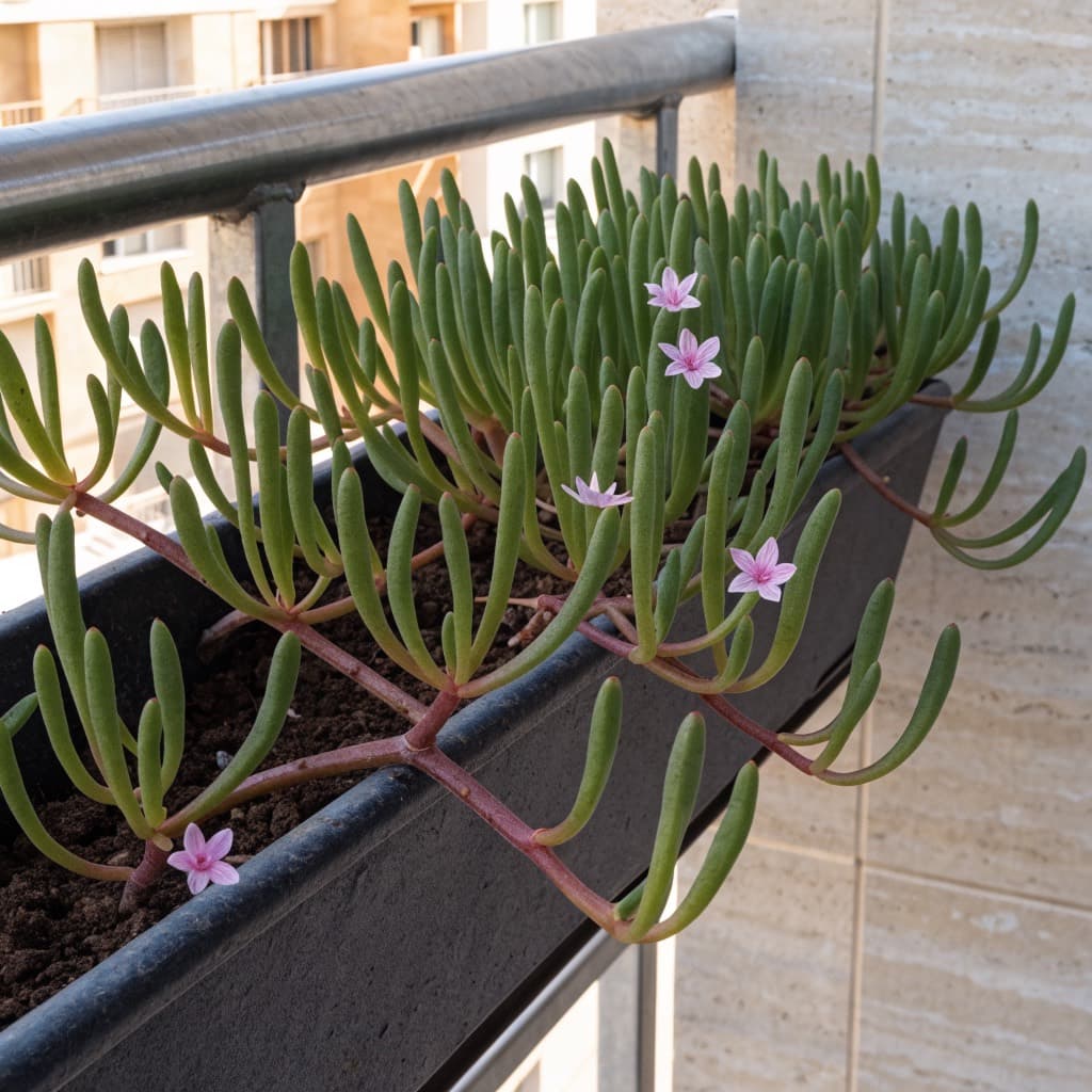 Sea Purslane (Sesuvium) Tray — 6 Plants styled in a warm UAE home