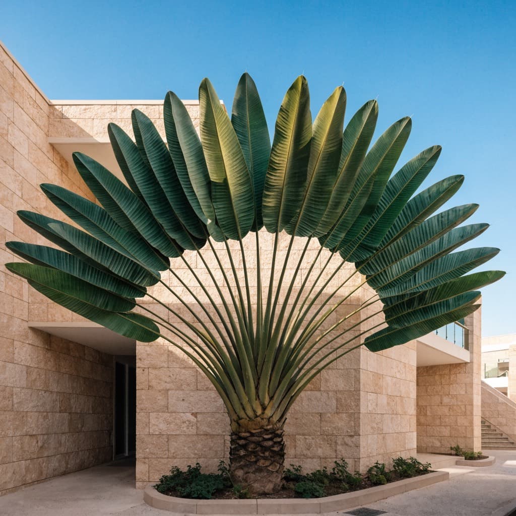 Traveller's Palm (Ravenala) — 200cm styled in a warm UAE home