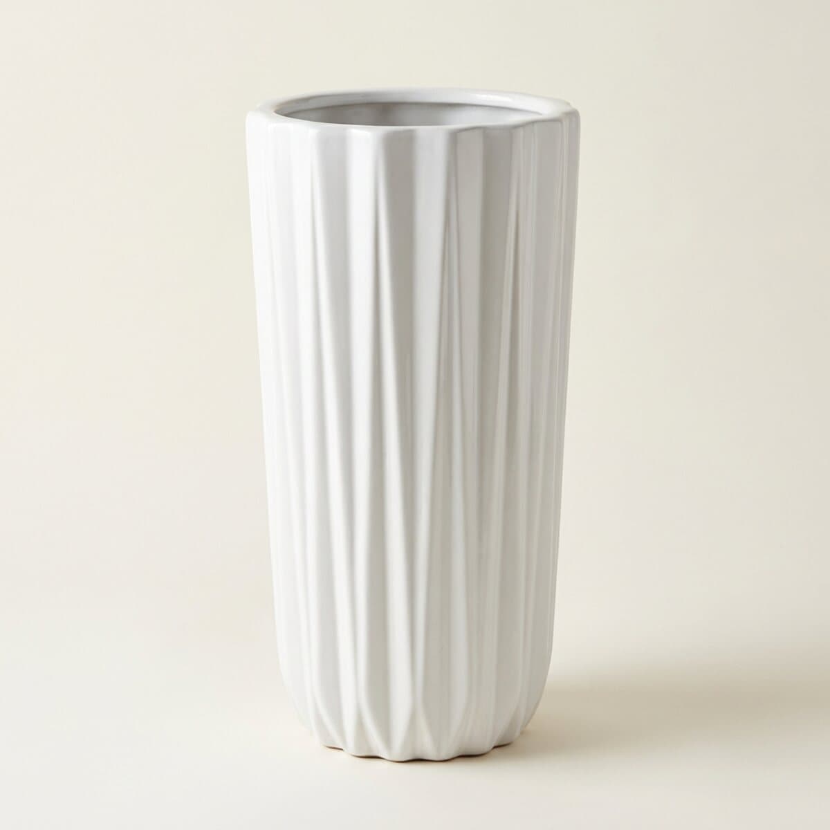 Pleated Column Planter - Tall